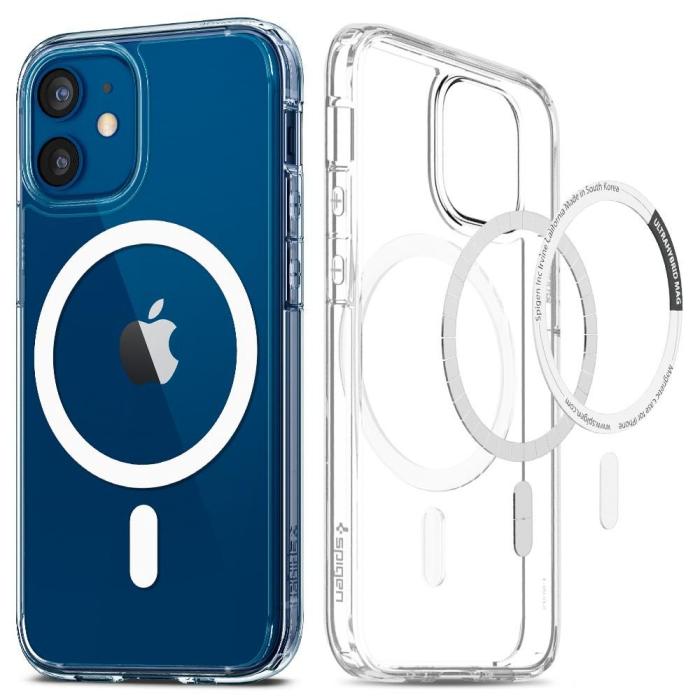 UTGATT5 - Spigen Ultra Hybrid Magsafe Mobilskal iPhone 12 Mini - Vit