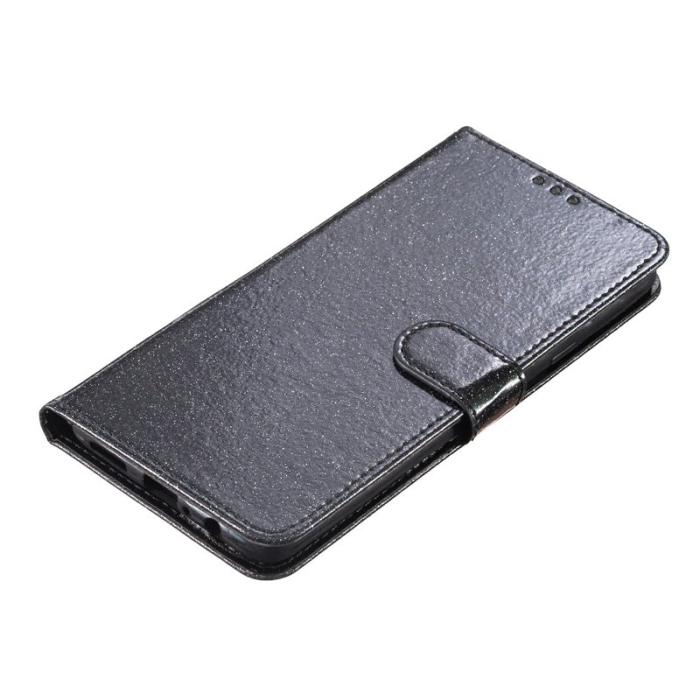 OEM - Samsung Galaxy S26 Ultra Plånboksfodral Glitter Anti-Scratch Konstläder - Svart