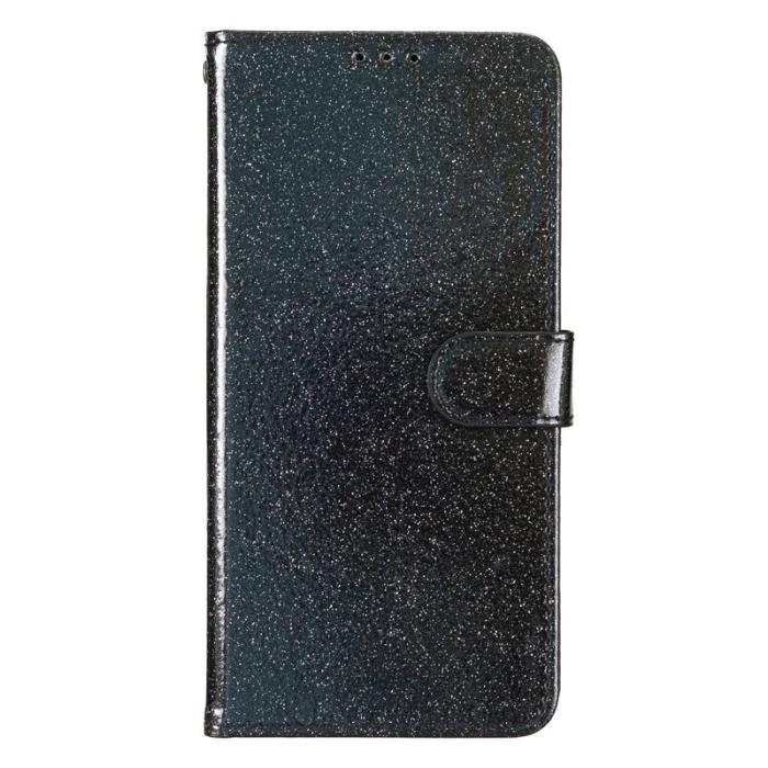 OEM - Samsung Galaxy S26 Ultra Plånboksfodral Glitter Anti-Scratch Konstläder - Svart