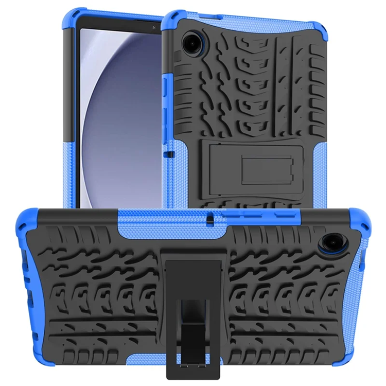 Galaxy Tab A9 Mobilskal Kickstand Tire Texture - Blå (Blå) | 2353 | AlltMobil