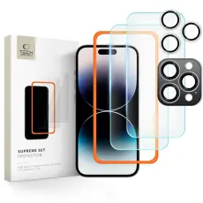 Tech-Protect - Tech-Protect [3-Pack] iPhone 16 Pro H&auml;rdat Glas Sk&auml;rmskydd Supreme