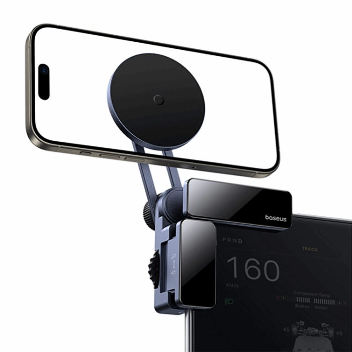 BASEUS - Baseus Mobilhållare MaxView Magnetic Display - Grå