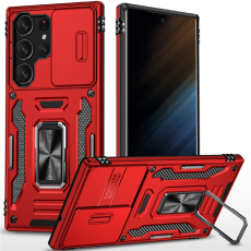 A-One Brand - Galaxy S25 Ultra Mobilskal Kickstand Slide - Röd