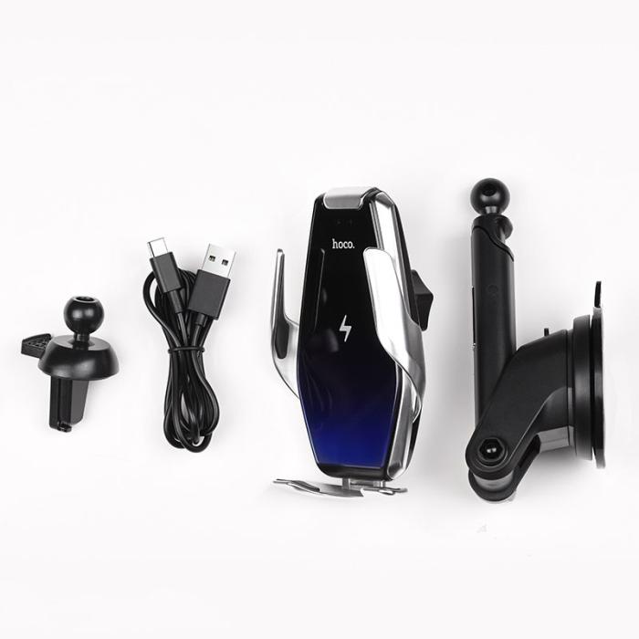 UTGATT5 - Hoco S14 Car Mount Wireless Charger Guld