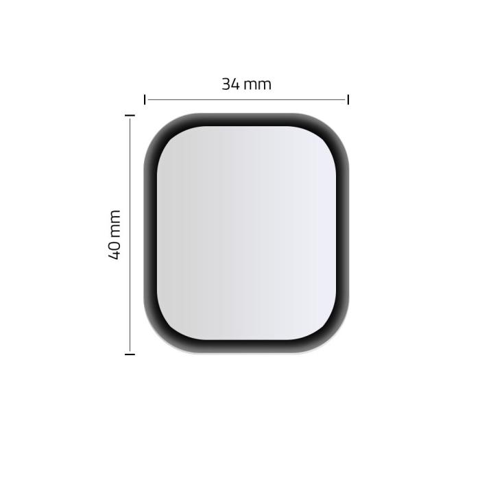 Hofi - HOFI Härdat Glas Skärmskydd Apple Watch 4/5 (44Mm) Svart