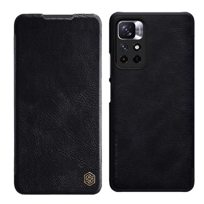 Nillkin - Nillkin Qin Plånboksfodral Xiaomi Poco M4 Pro 5G - Svart