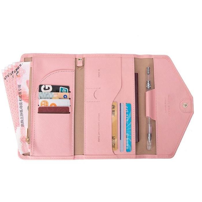 A-One Brand - Plånböcker RFID Blocking Tri-Fold - Rosa