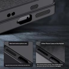 OEM - Mobilskal till Samsung Galaxy A37 PU L&auml;der Coated Plast - Brun
