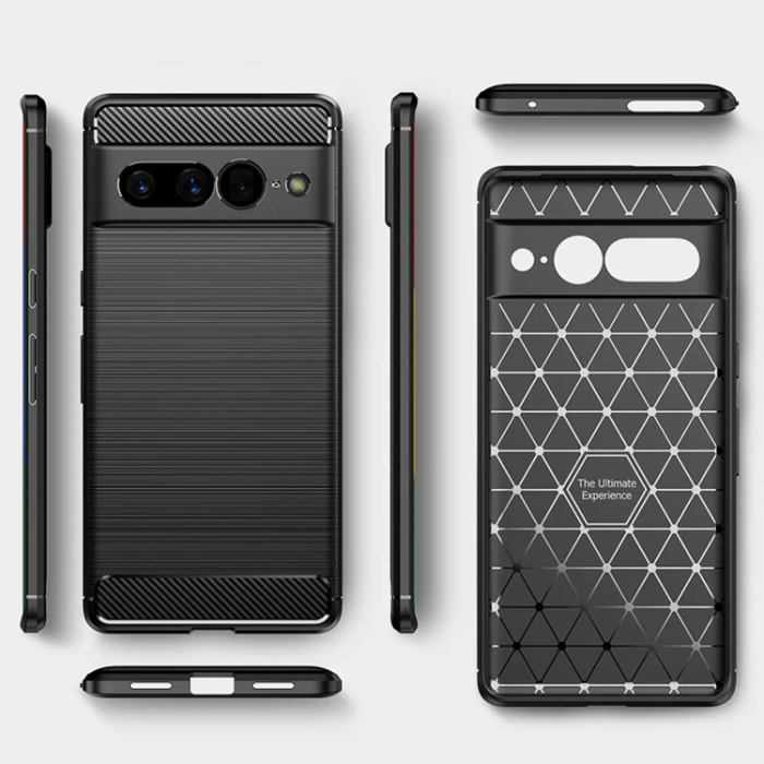 A-One Brand - Google Pixel 7 Pro Skal Carbon Fiber Texture - Svart