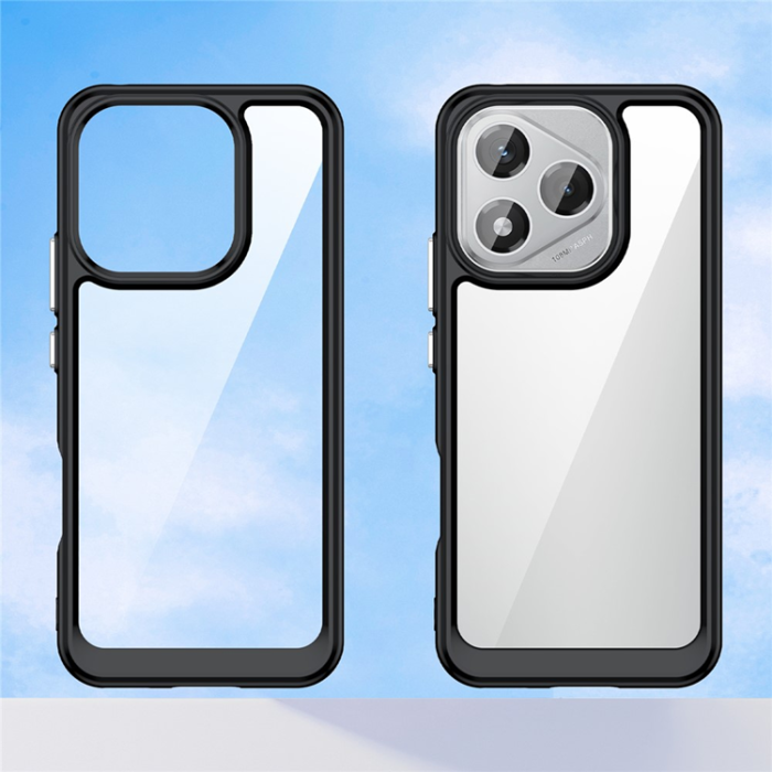 A-One Brand - Mobilskal till Honor X70i / 400 Lite 5G Skyddande klar - Svart