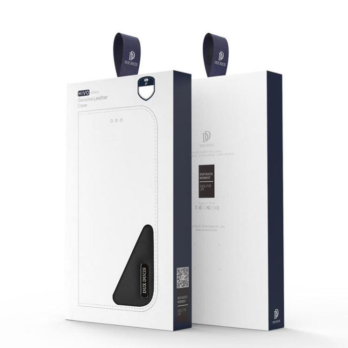 UTGATT - Dux Ducis Äkta Läder Fodral iPhone 13 Pro Max - Svart