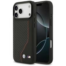 BMW - BMW iPhone 17 Pro Max Mobilskal MagSafe M Carbon Line & Logo - Röd