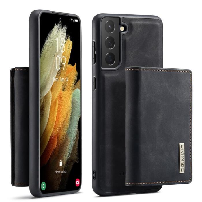 UTGATT1 - Samsung Galaxy A32 5G Skal DG.MING M1 Magnetic Tri-fold Wallet Med Kickstand