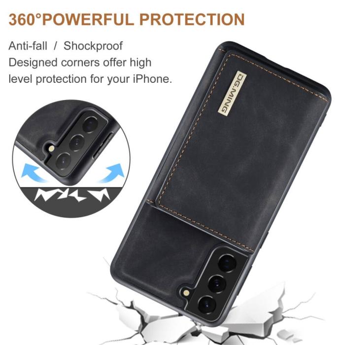 UTGATT1 - Samsung Galaxy A32 5G Skal DG.MING M1 Magnetic Tri-fold Wallet Med Kickstand