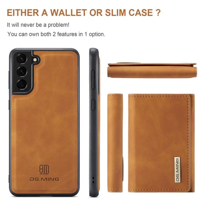 UTGATT1 - Samsung Galaxy A32 5G Skal DG.MING M1 Magnetic Tri-fold Wallet Med Kickstand