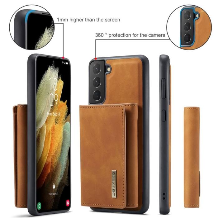 UTGATT1 - Samsung Galaxy A32 5G Skal DG.MING M1 Magnetic Tri-fold Wallet Med Kickstand