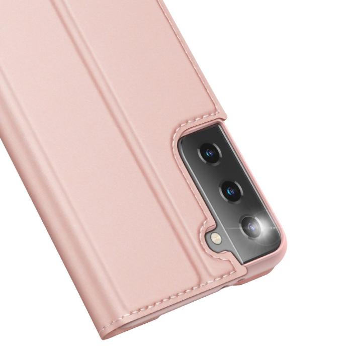 UTGATT1 - Dux Ducis Skin Series Plånboksfodral Samsung Galaxy S21 Plus 5G - Rosa