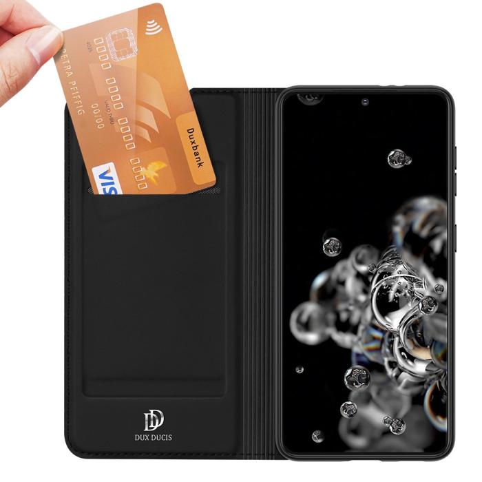 UTGATT1 - Dux Ducis Skin Series Plånboksfodral Samsung Galaxy S21 Plus 5G - Svart