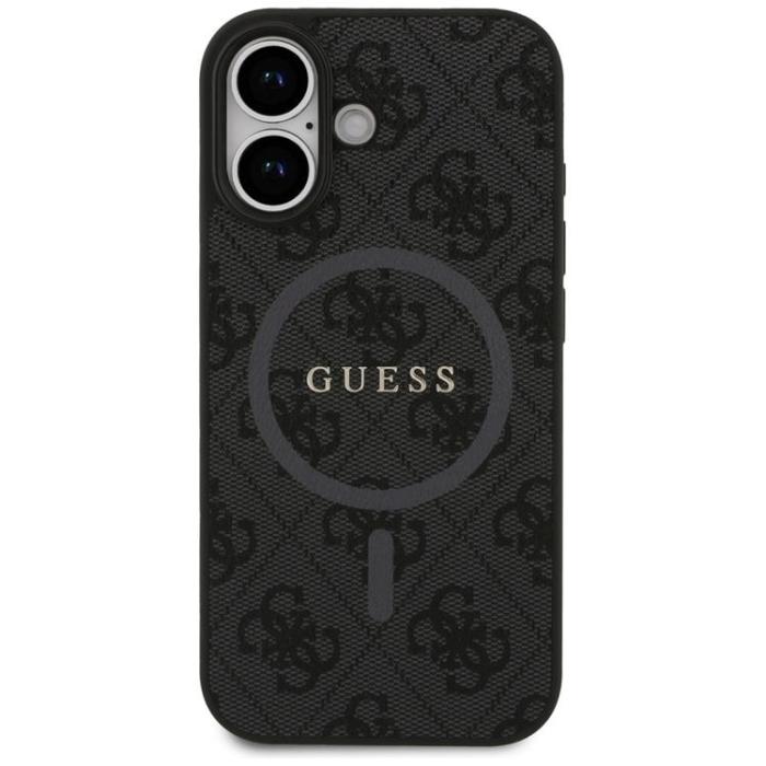 Guess - Guess iPhone 17 Mobilskal MagSafe 4G Ring Classic Logo - Svart