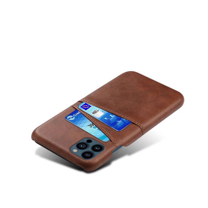 OEM - Retro Mobilskal med Kortplatser iPhone 11 Pro Max - Brun
