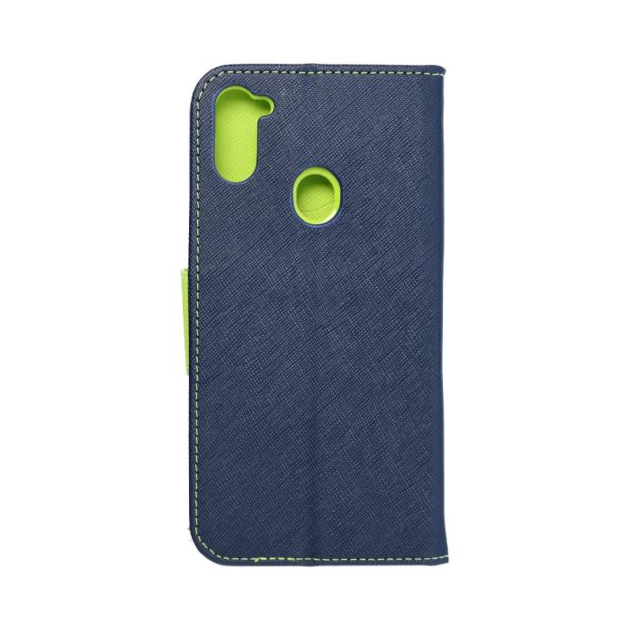 OEM - Fancy Plånboksfodral till Samsung A11 navy/lime