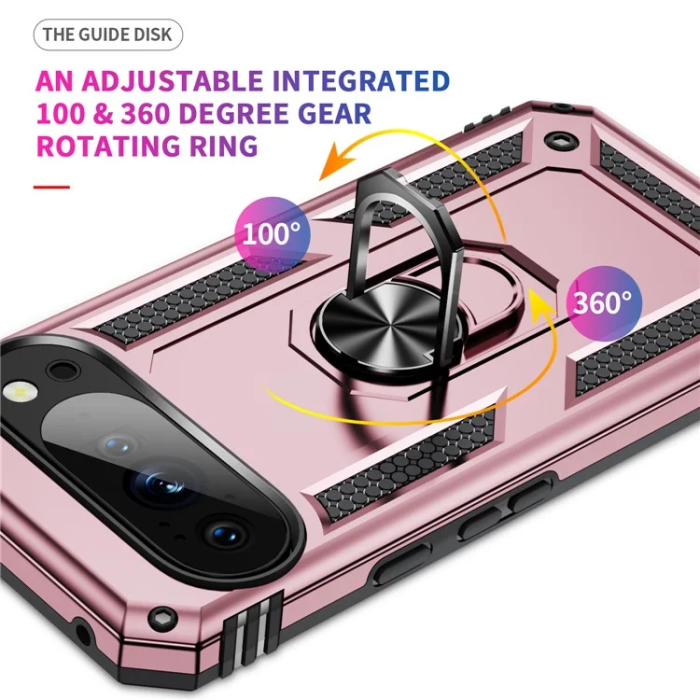 A-One Brand - Google Pixel 10/10 Pro Mobilskal Kickstativ - Roséguld