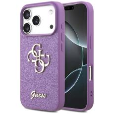 Guess - Guess iPhone 17 Pro Mobilskal Fixed Glitter Big 4G - Lilac