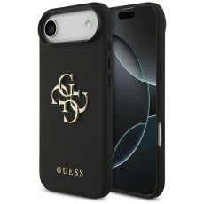 Guess - Guess iPhone 17 Air Mobilskal Grained Classic Logo - Svart
