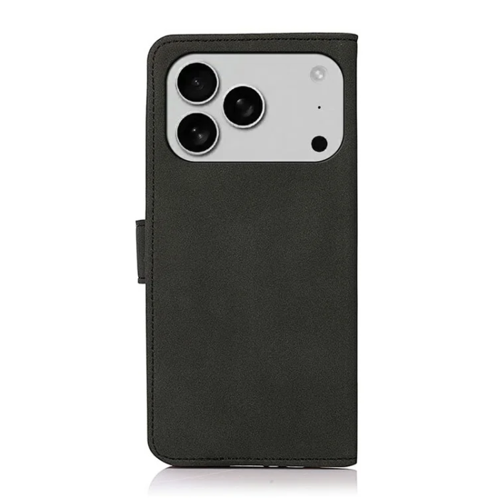 KHAZNEH - Khazneh iPhone 17 Pro Max Plånboksfodral Läder - Svart