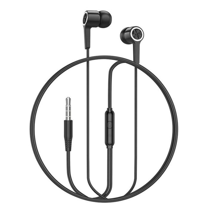 Hoco - HOCO Trådbundna Hörlurar 1.2m Kabel Jack 3.5mm Med Mikro M104