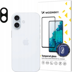 Wozinsky - Wozinsky iPhone 16e Härdat Glas Kameraskydd - Svart
