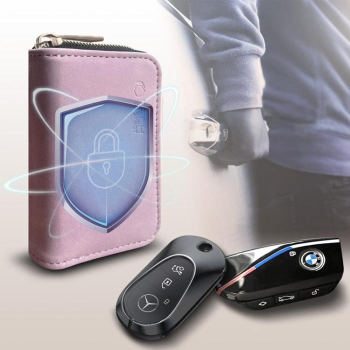 Tech-Protect - Tech-Protect KLR300 RFID-skydd / Faraday-fodral för keyless bilnyckel – Rosa