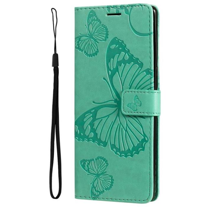 OEM - Butterfly Imprinted Fodral Galaxy S22 Plus - Grön