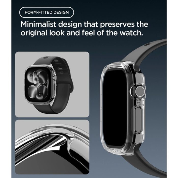 Spigen - Spigen Skal För Apple Watch 12 (46mm) Thin Fit - Crylstal Clear