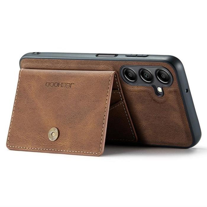 OEM - JEEHOOD Samsung Galaxy A13 5G Mobilskal Konstläder med Kortfack - Brun