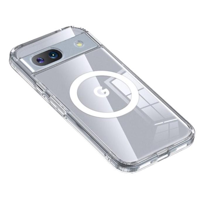 A-One Brand - Google Pixel 8A Mobilskal Magsafe Dual Layer Magnetic - Transparent