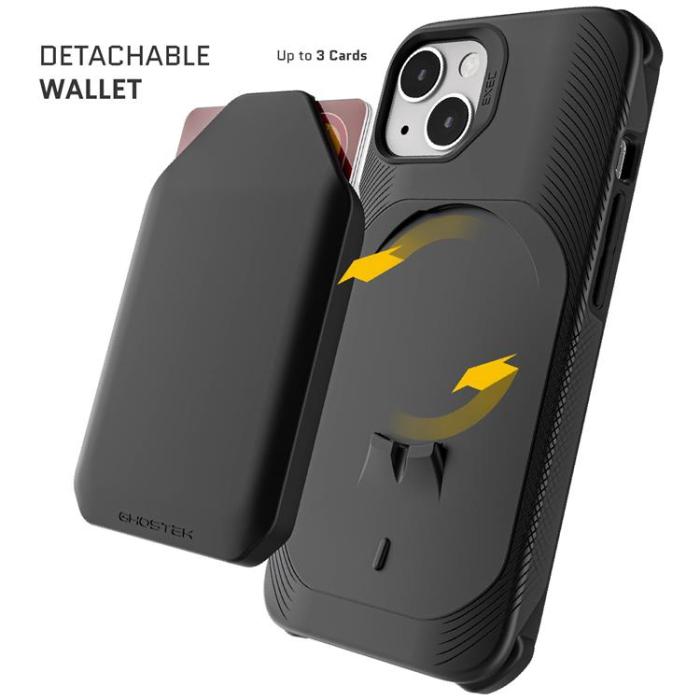 UTGATT5 - Ghostek Exec 5 Magnetic Wallet MagSafe Skal iPhone 13 - Svart