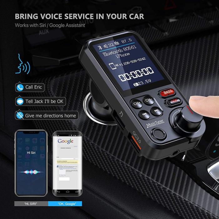 OEM - Bluetooth-kompatibel FM-sändare med 1.8