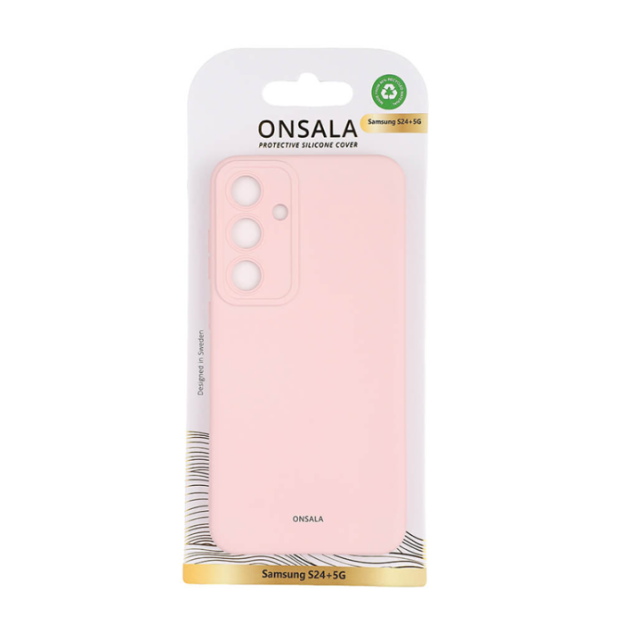 Onsala - Onsala Galaxy S24 Plus Mobilskal Silikonkänsla - Rosa