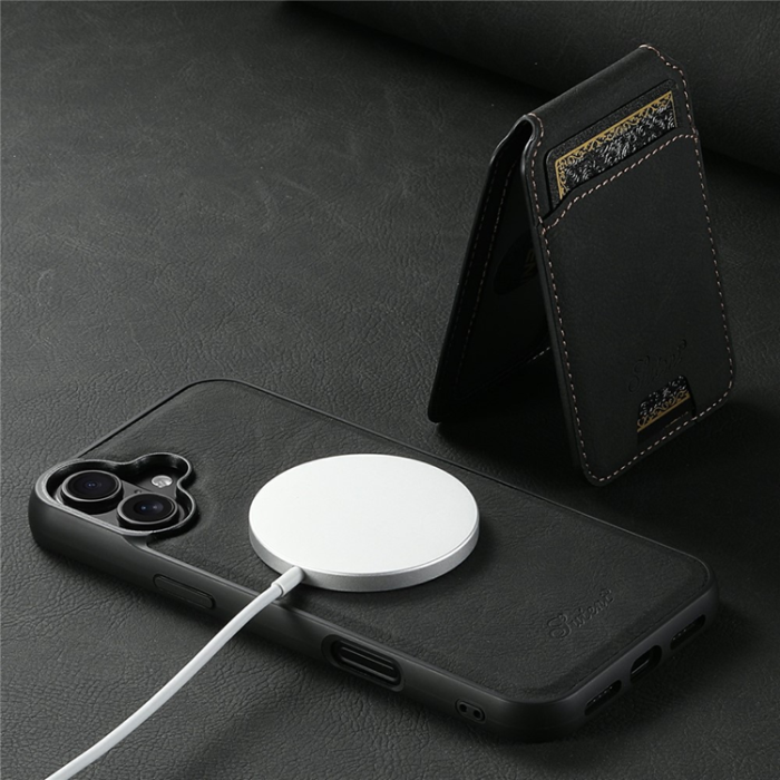 SUTENI - SUTENI iPhone 17 Mobilskal MagSafe Kickstand H16 -Svart