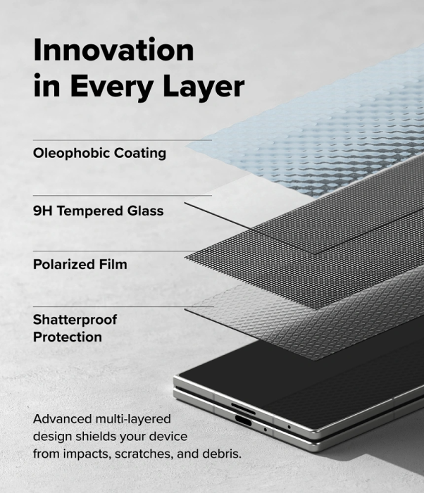 Ringke - [2-Pack] Ringke Galaxy Z Fold 8 Ultra Skärmskydd Härdat Glas Privacy
