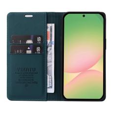 YIKATU - YIKATU Samsung Galaxy A57 Pl&aring;nboksfodral Konstl&auml;der - Gr&ouml;n