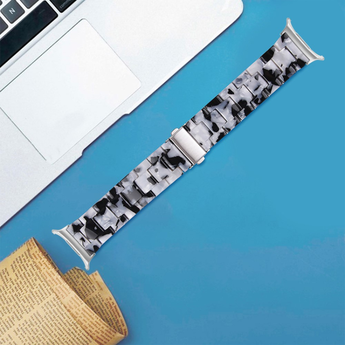 A-One Brand - Galaxy Watch 8/8 Classic (40/44/46mm) Armband Vattentät Acrylic - Cow