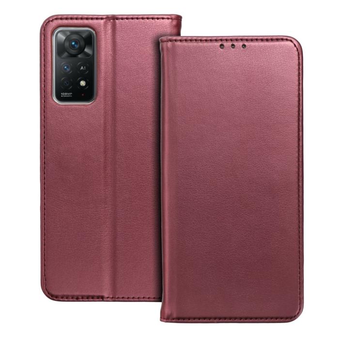 OEM - Xiaomi Redmi A1 Plånboksfodral Smart Magneto - Bourgogne