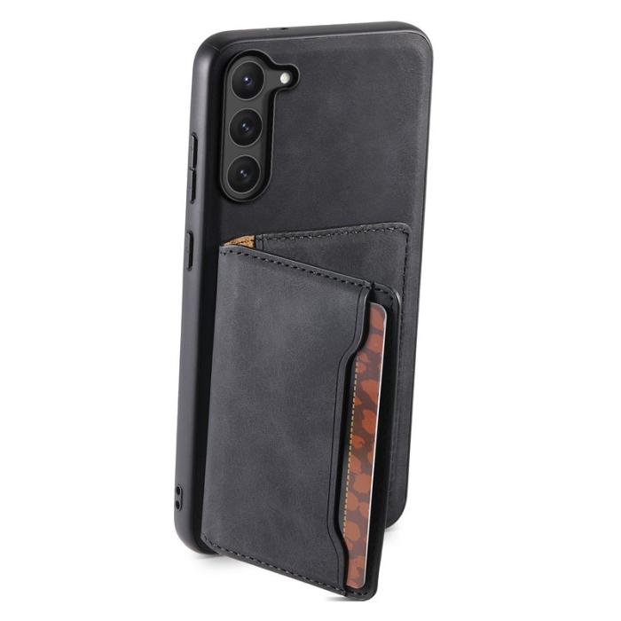 DENIOR - DENIOR D13 Samsung Galaxy S23 Fodral Av Konstläder Svart