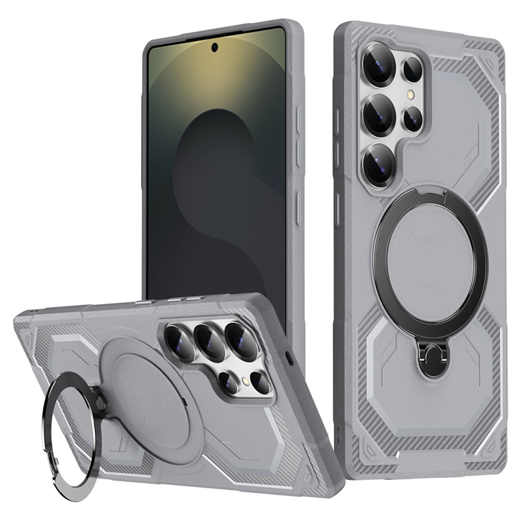 Galaxy S25 Ultra Mobilskal MagSafe Kickstativ (Grå) | 2353 | AlltMobil