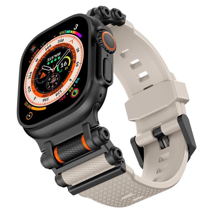 Boom of Sweden - Apple Watch Ultra (49mm) Armband Rotation Axis Silikon - Starlight