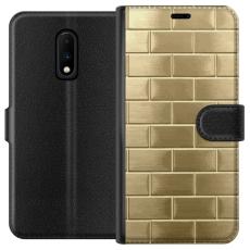 iSecrets - Plånboksfodral till OnePlus 7 med Gyllene Murstenar