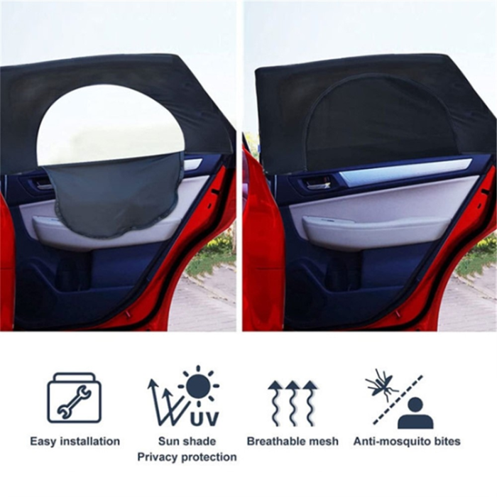 OEM - [2-Pack] Töjbara Solskydd för Sidorutor (förarsida + passagerarsida)