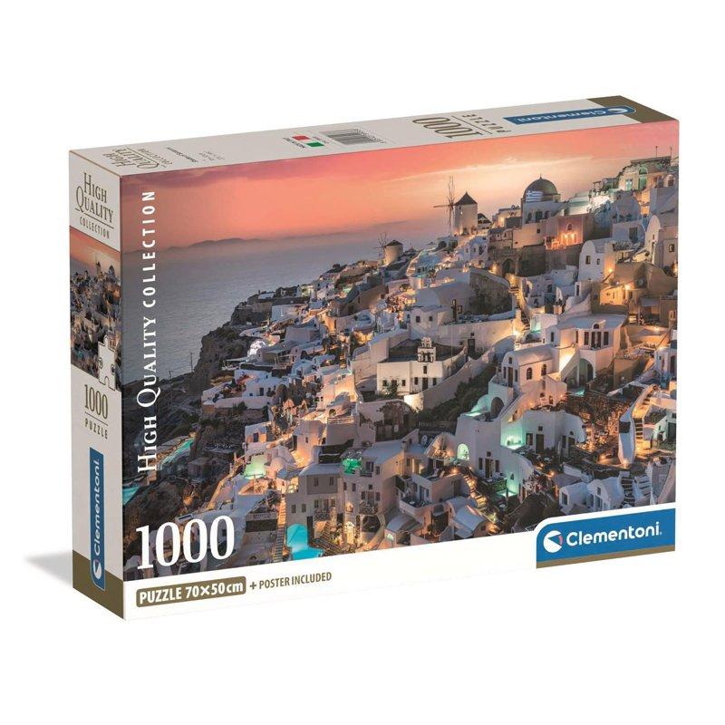 CLEMENTONI Pussel 1000 Pcs CB High Quality Collection Shades Santorini